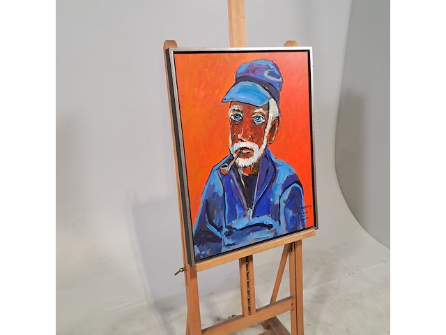 Acryl schilderij, maya wildevuur, kapitein, 2012 - afbeelding 4 van  9
