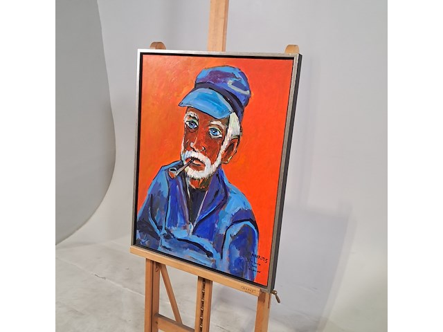 Acryl schilderij, maya wildevuur, kapitein, 2012 - afbeelding 5 van  9