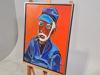 Acryl schilderij, maya wildevuur, kapitein, 2012 - afbeelding 5 van  9