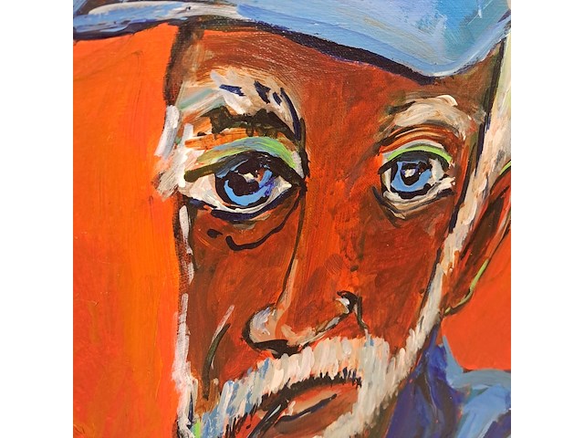 Acryl schilderij, maya wildevuur, kapitein, 2012 - afbeelding 6 van  9