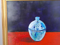 Acryl schilderij, maya wildevuur, kommetje, 1998 - afbeelding 4 van  10