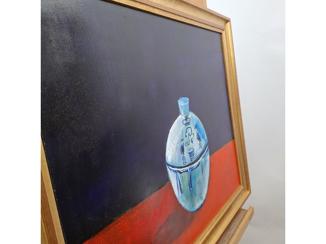 Acryl schilderij, maya wildevuur, kommetje, 1998 - afbeelding 7 van  10