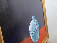 Acryl schilderij, maya wildevuur, kommetje, 1998 - afbeelding 7 van  10