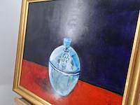 Acryl schilderij, maya wildevuur, kommetje, 1998 - afbeelding 8 van  10