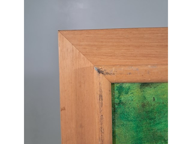 Acryl schilderij, maya wildevuur, kraam, 1993 - afbeelding 6 van  9