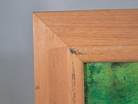 Acryl schilderij, maya wildevuur, kraam, 1993 - afbeelding 6 van  9