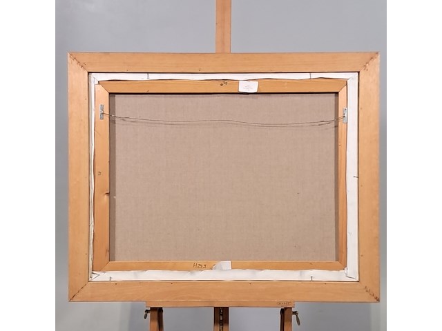 Acryl schilderij, maya wildevuur, kraam, 1993 - afbeelding 8 van  9