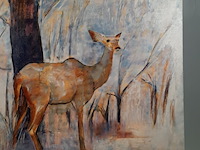 Acryl schilderij, maya wildevuur, kudu, 2000 - afbeelding 4 van  9