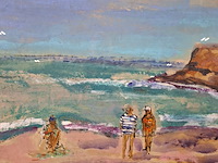 Acryl schilderij, maya wildevuur, lagune marokko, 2002 - afbeelding 6 van  9