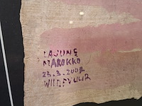 Acryl schilderij, maya wildevuur, lagune marokko, 2002 - afbeelding 4 van  9