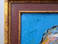 Acryl schilderij, maya wildevuur, landschap, 1993 - afbeelding 9 van  10