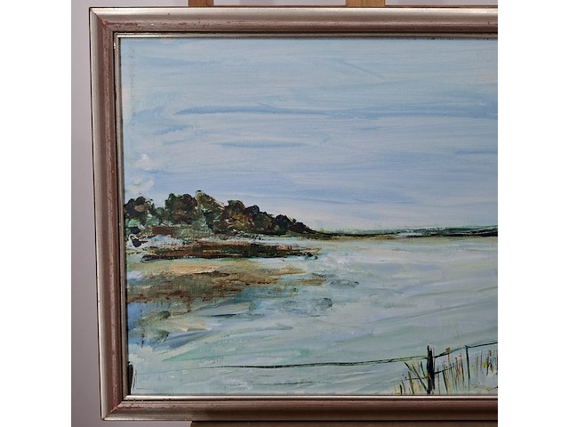 Acryl schilderij, maya wildevuur, landschap, 1995 - afbeelding 4 van  10