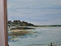 Acryl schilderij, maya wildevuur, landschap, 1995 - afbeelding 4 van  10