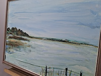 Acryl schilderij, maya wildevuur, landschap, 1995 - afbeelding 8 van  10