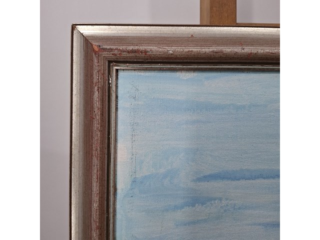 Acryl schilderij, maya wildevuur, landschap, 1995 - afbeelding 9 van  10