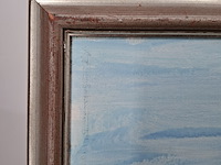 Acryl schilderij, maya wildevuur, landschap, 1995 - afbeelding 9 van  10