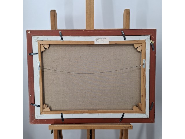 Acryl schilderij, maya wildevuur, landschap, 1995 - afbeelding 10 van  10