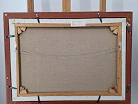 Acryl schilderij, maya wildevuur, landschap, 1995 - afbeelding 10 van  10