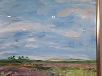 Acryl schilderij, maya wildevuur, landschap, 1996 - afbeelding 6 van  11