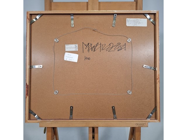 Acryl schilderij, maya wildevuur, landschap, 1996 - afbeelding 11 van  11