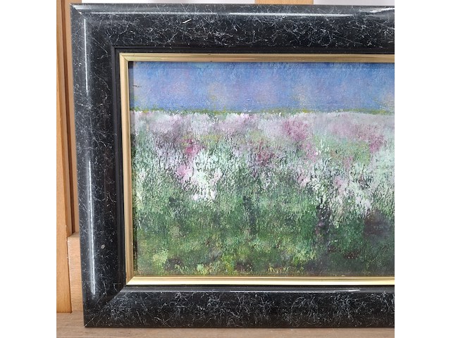 Acryl schilderij, maya wildevuur, landschap - afbeelding 3 van  8