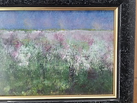 Acryl schilderij, maya wildevuur, landschap - afbeelding 4 van  8