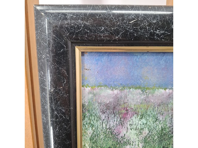 Acryl schilderij, maya wildevuur, landschap - afbeelding 6 van  8