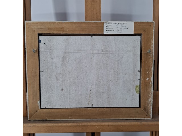 Acryl schilderij, maya wildevuur, landschap - afbeelding 7 van  8