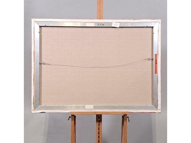 Acryl schilderij, maya wildevuur, lezende vrouw, 2001 - afbeelding 7 van  8