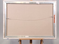 Acryl schilderij, maya wildevuur, lezende vrouw, 2001 - afbeelding 7 van  8