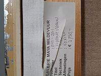 Acryl schilderij, maya wildevuur, liggende vrouw - afbeelding 2 van  10