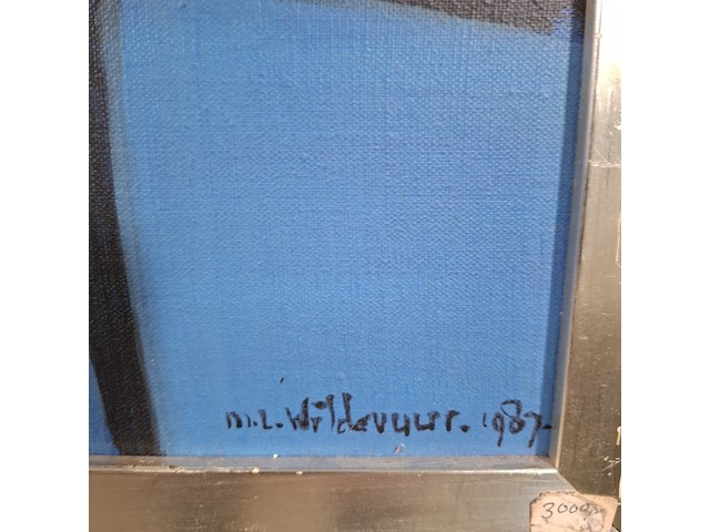 Acryl schilderij, maya wildevuur, liggende vrouw - afbeelding 8 van  10