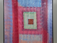 Acryl schilderij, maya wildevuur, maan, 1992 - afbeelding 2 van  8