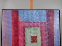 Acryl schilderij, maya wildevuur, maan, 1992 - afbeelding 3 van  8