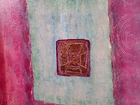 Acryl schilderij, maya wildevuur, maan, 1992 - afbeelding 5 van  8