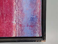 Acryl schilderij, maya wildevuur, maan, 1992 - afbeelding 6 van  8