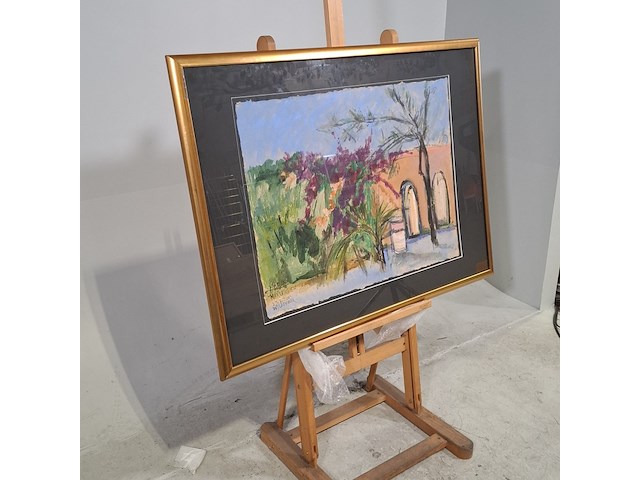 Acryl schilderij, maya wildevuur, marakesh marokko, 2002 - afbeelding 5 van  11