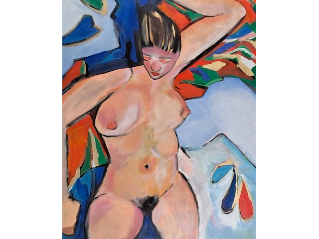 Acryl schilderij, maya wildevuur, marion - afbeelding 1 van  8