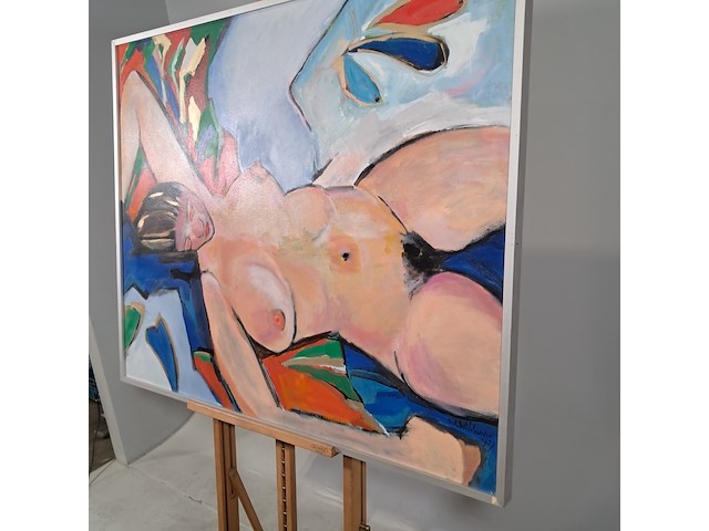 Acryl schilderij, maya wildevuur, marion - afbeelding 4 van  8