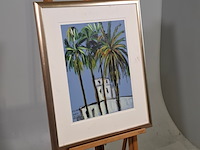 Acryl schilderij, maya wildevuur, marokko, 2002 - afbeelding 2 van  7