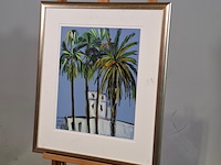 Acryl schilderij, maya wildevuur, marokko, 2002 - afbeelding 3 van  7