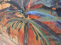 Acryl schilderij, maya wildevuur, marokko, 2002 - afbeelding 7 van  9