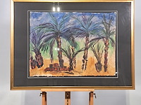 Acryl schilderij, maya wildevuur, marokko, 2002 - afbeelding 2 van  9