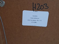 Acryl schilderij, maya wildevuur, marroko, 2002 - afbeelding 8 van  8