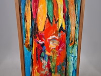 Acryl schilderij, maya wildevuur, maya (zelfportret), 2005 - afbeelding 5 van  8