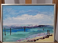 Acryl schilderij, maya wildevuur, mexico, 2008 - afbeelding 2 van  9