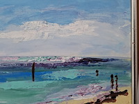 Acryl schilderij, maya wildevuur, mexico, 2008 - afbeelding 4 van  9