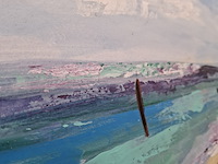 Acryl schilderij, maya wildevuur, mexico, 2008 - afbeelding 6 van  9