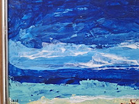 Acryl schilderij, maya wildevuur, mexico, 2008 - afbeelding 4 van  10