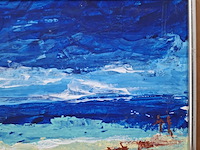 Acryl schilderij, maya wildevuur, mexico, 2008 - afbeelding 5 van  10